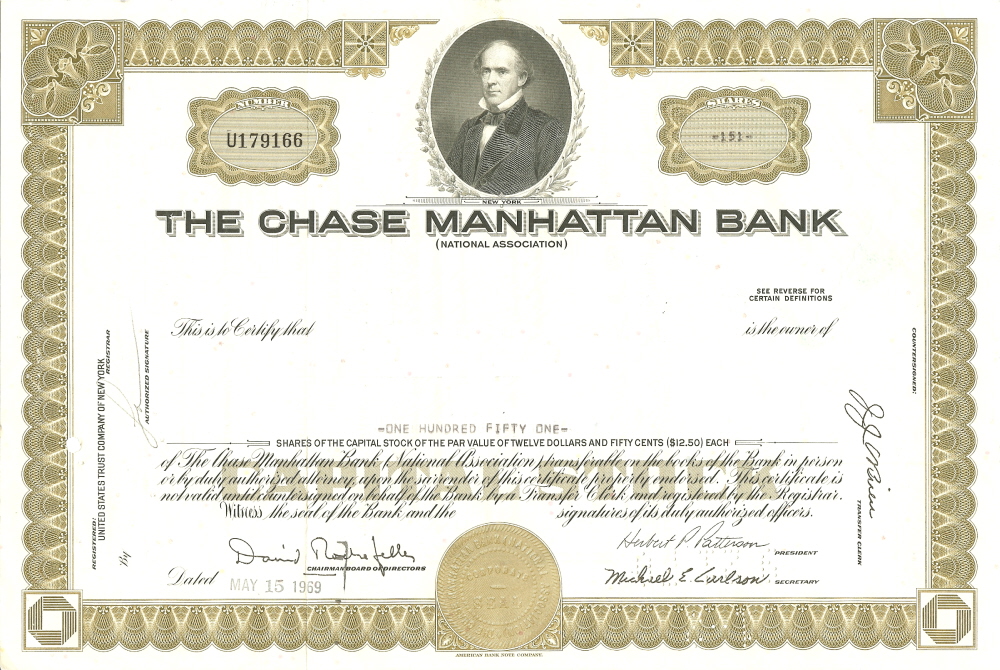 Chase Bank Stock Chart