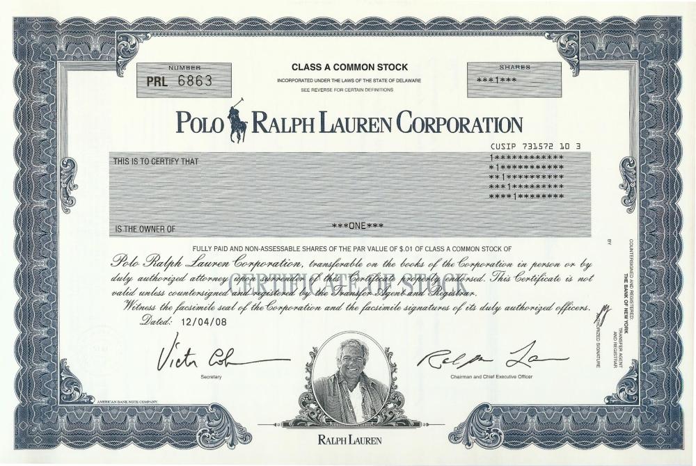 mens ralph lauren corporation